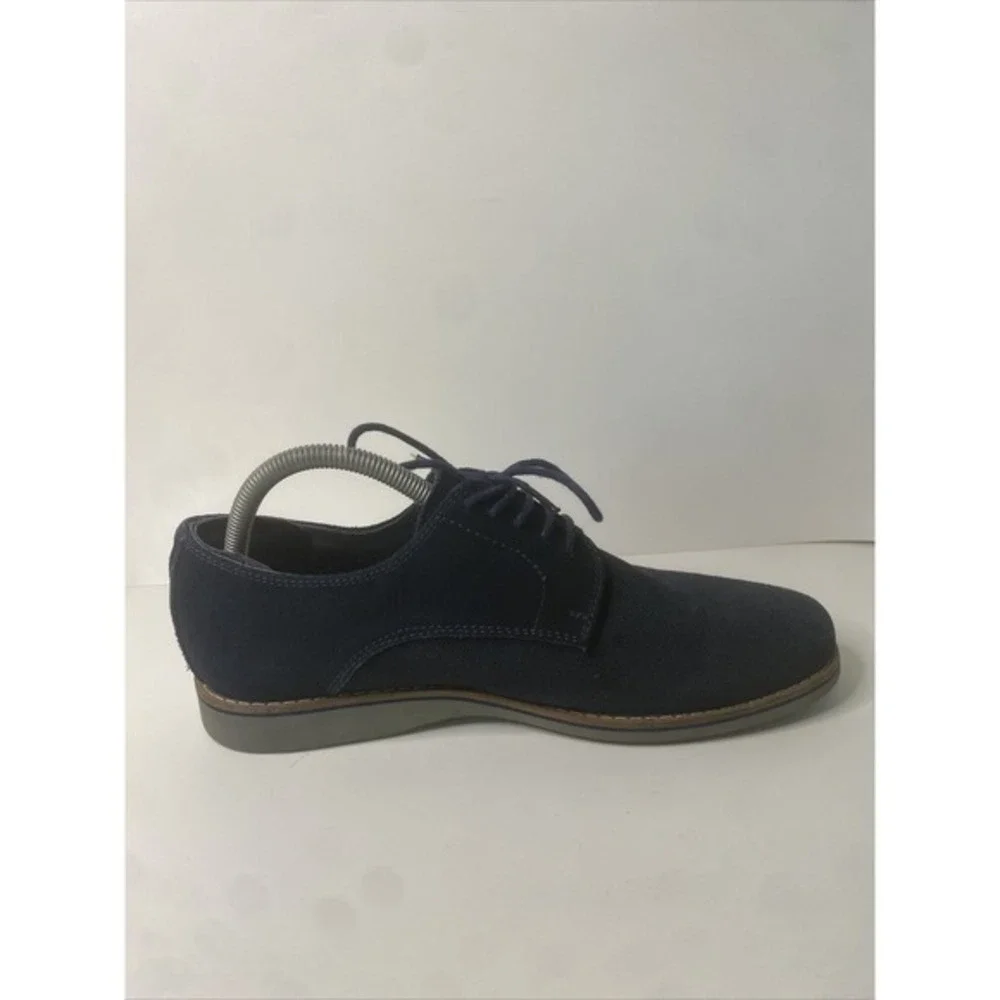 Mauro Alessi Men's Size 9 Oxford Style Dress Shoe. Very‎ Good. Navy Blue Lace Up